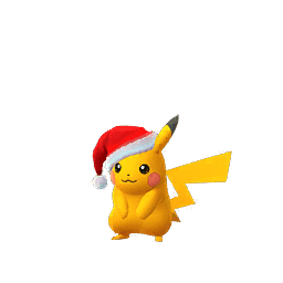 Shiny Pikachu (christmas hat)