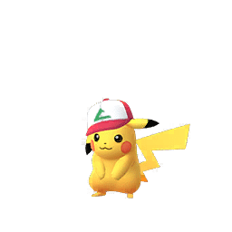 Shiny Pikachu (ash hat)