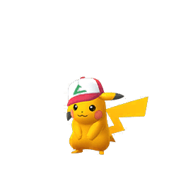 pikachu with ashs hat