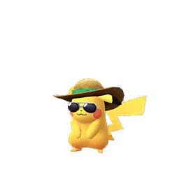 Shiny Pikachu (summer hat)