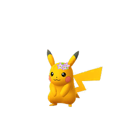 Shiny Pikachu (flower crown)