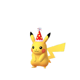 Shiny Pikachu (red partyhat)