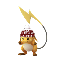 Shiny Raichu (winter hat)