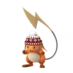 Shiny Raichu (winter hat)
