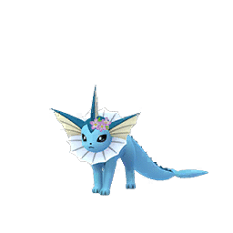 Shiny Vaporeon (flower crown)