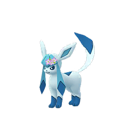 Shiny Glaceon (flower crown)