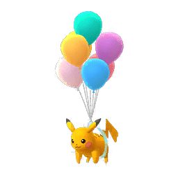 Shiny Pikachu (flying) 