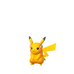 Shiny Pikachu (gracidea flower)