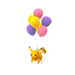 Shiny Pikachu (flying) 