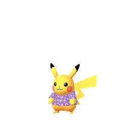 Shiny Pikachu (flower t-shirt)
