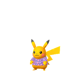 Shiny Pikachu (flower t-shirt)